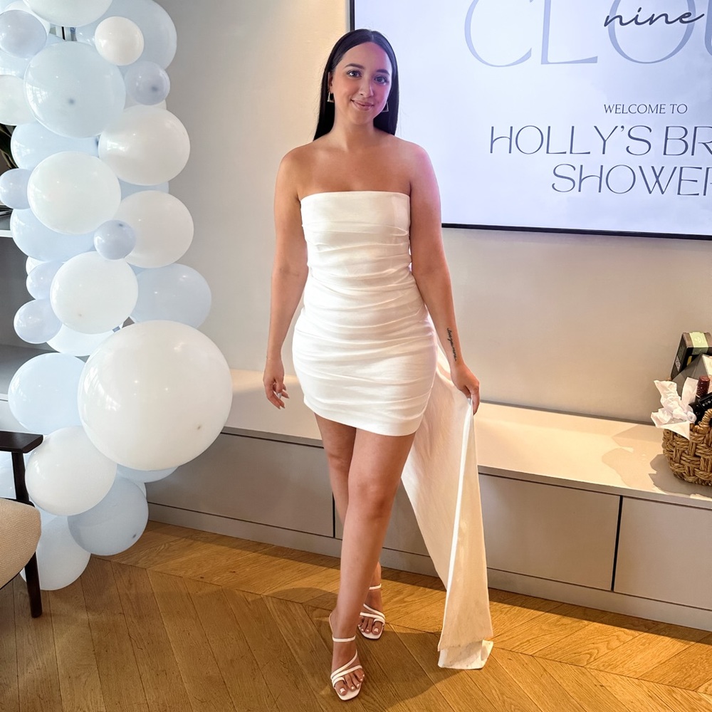 White mini dress!